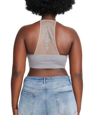 Steve Madden The Ella Mesh Bralette Plus Blast Dam Grå | SM-816IV