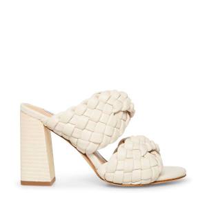 Steve Madden Twisted Bone Heel Högklackade Skor Dam Beige | SM-806AG