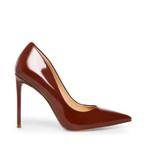 Steve Madden Vala Cognac Heel Högklackade Skor Dam Mörkbruna | SM-126WU