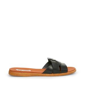 Steve Madden Vivien Läder Sandaler Dam Svarta | SM-635XD