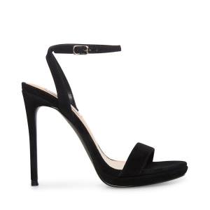 Steve Madden Wafer Mocka Heel Högklackade Skor Dam Svarta | SM-682BL