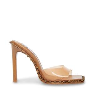 Steve Madden Zabrina Tan Heel Högklackade Skor Dam Bruna | SM-056DY